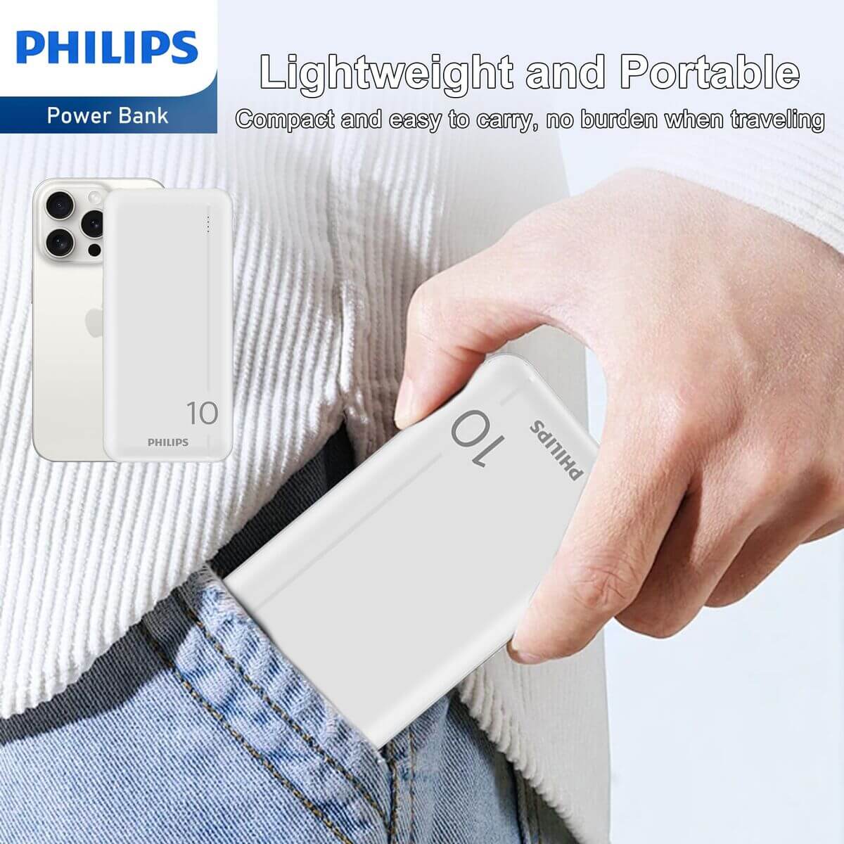 Powerbank Philips DLP1810NW/62 - finns hos Aktivcamping