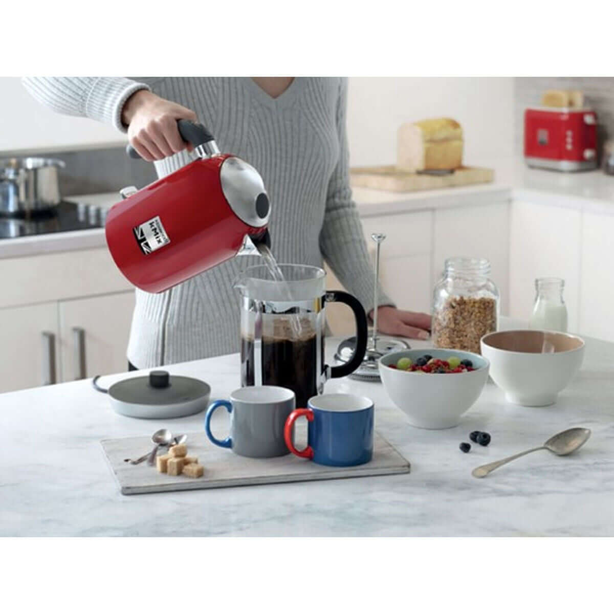 Vattenkokare Kenwood ZJX650RD Röd Metall Rostfritt stål 2200 W 1 L - finns hos Aktivcamping