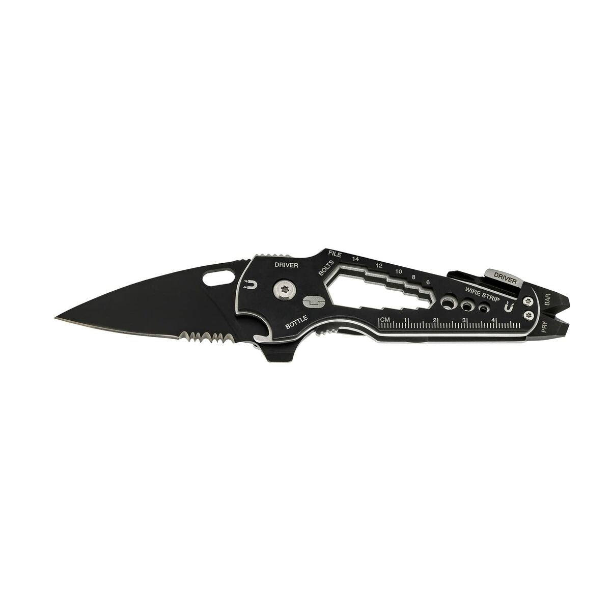 Multifunction knife True Smartknife tu6869 15-in-1 Black