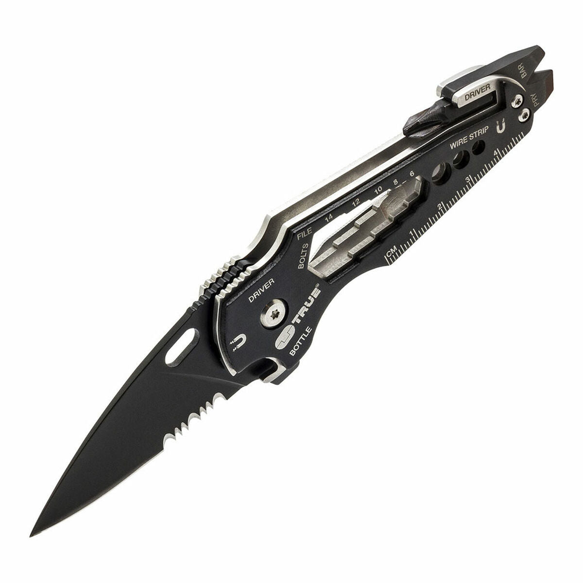 Multifunction knife True Smartknife tu6869 15-in-1 Black