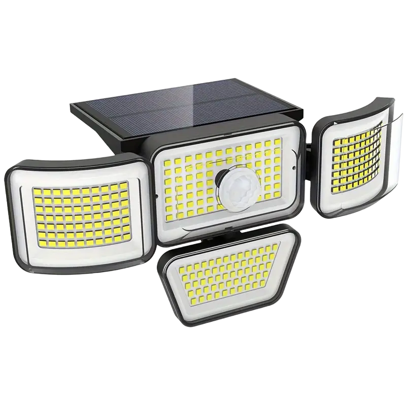 Solcellsbelysning med 278LED Rörelsesensor för utomhusbruk