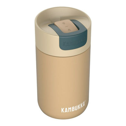 Thermos mug with lid Kambukka Olympus Black Beige Stainless steel 300 ml