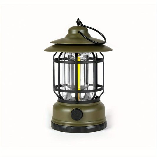 Retro LED Campinglampa med touchkontroll och Uppladdningsbart Batteri