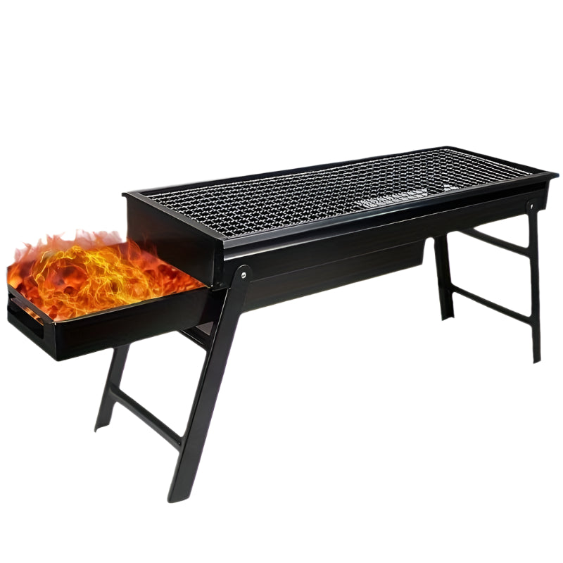 Portabel hopfällbar BBQ-grill för utomhusbruk