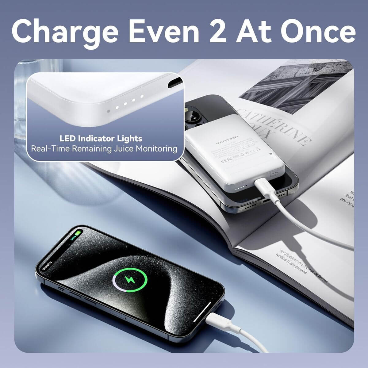 Powerbank Vention FHSB0 finns hos Aktivcamping