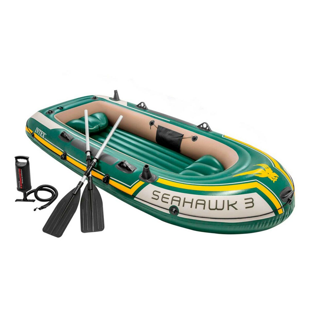 Inflatable boat Intex Seahawk 3 Green 295 x 43 x 137 cm