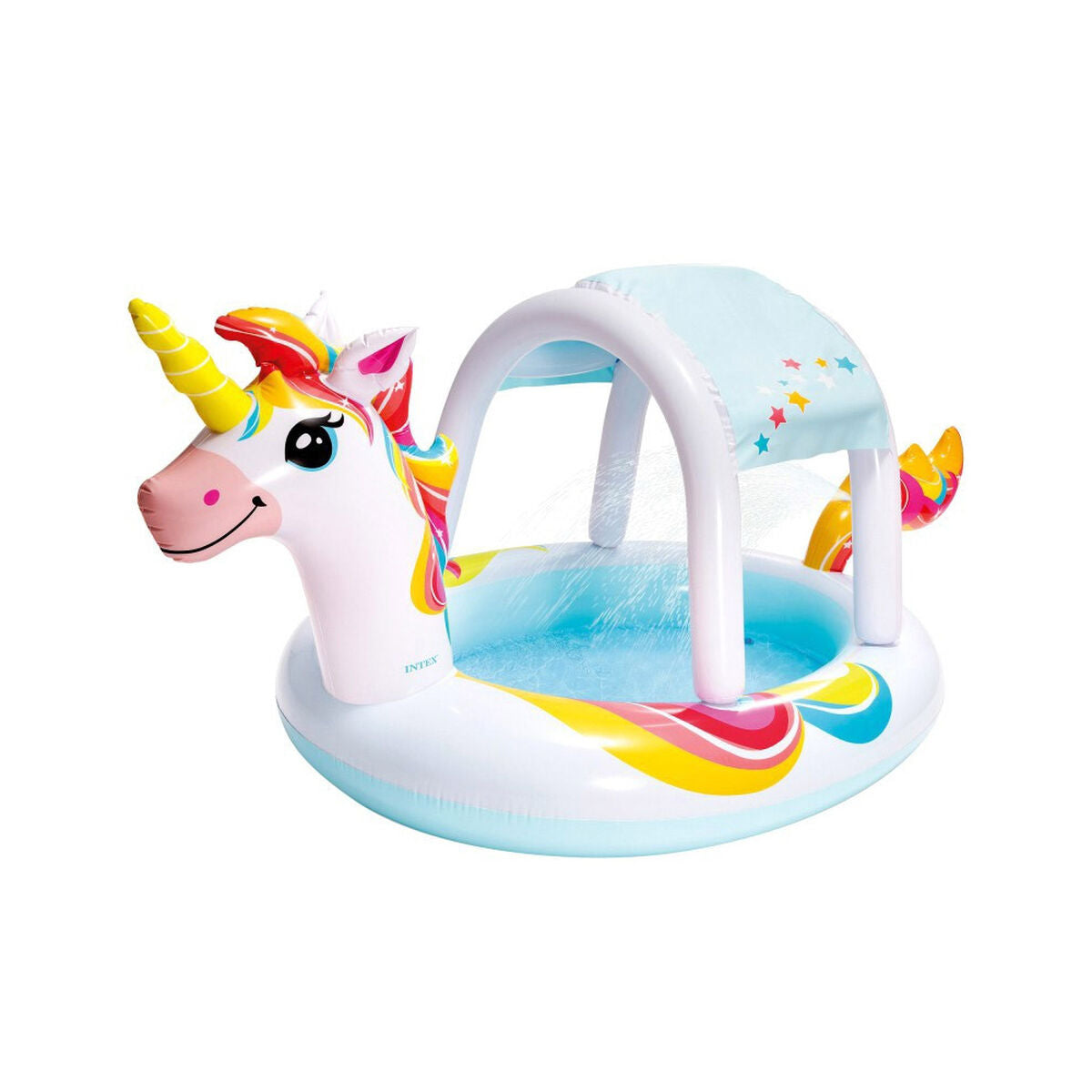 Inflatable children's paddling pool Intex Unicorn 254 x 132 x 109 cm (254 x 132 x 109 cm)