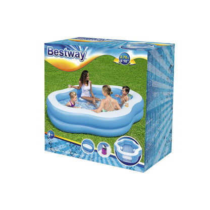 Inflatable pool Bestway Multicolour 270 x 198 x 51 cm