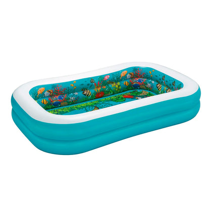 Inflatable paddling pool for children Bestway 3D Multicolour 262 x 175 x 51 cm 2 people