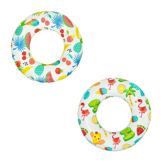 Uppblåsbar flytring Bestway Multicolour 53 x 53 x 12 cm finns hos Aktivcamping