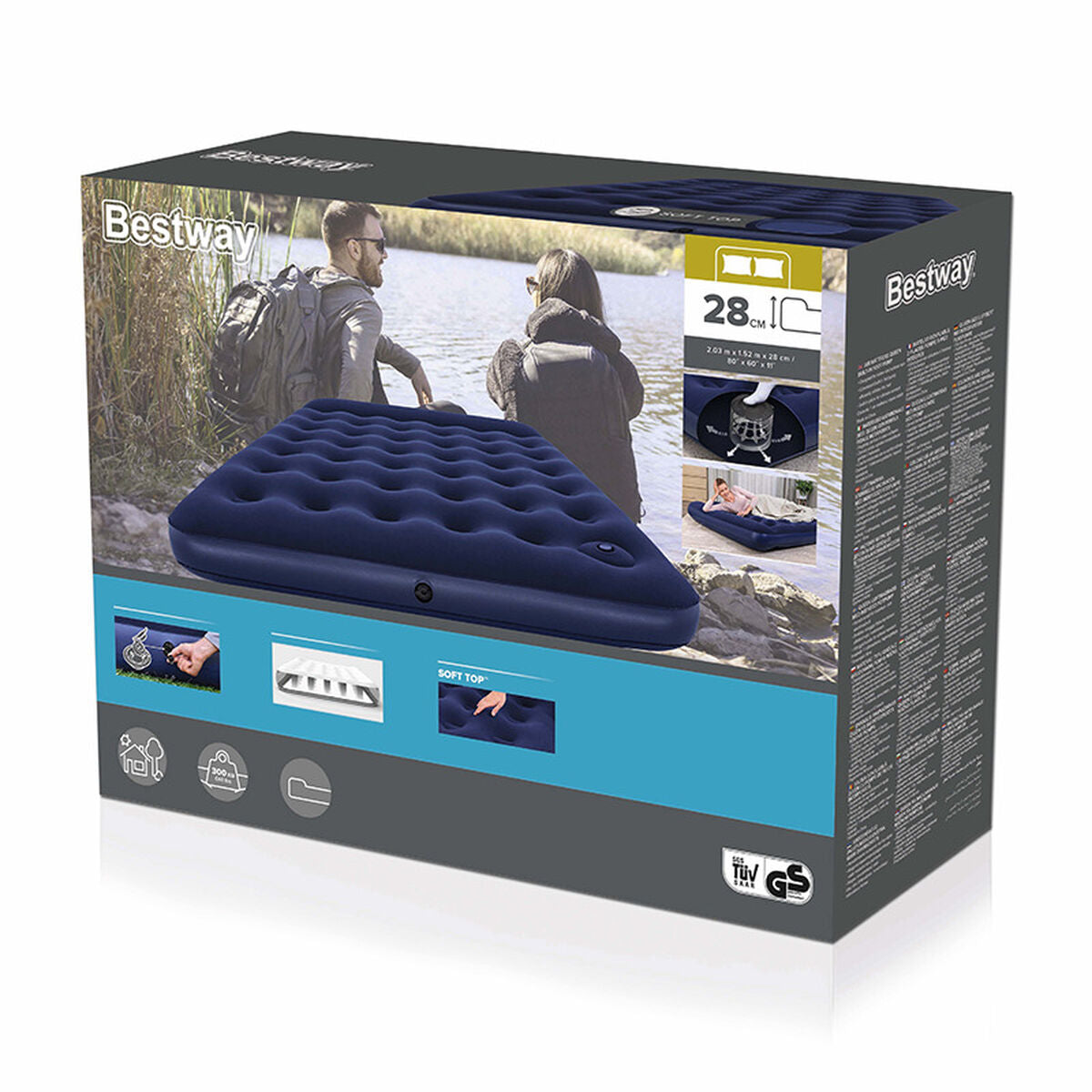 Air mattress Bestway 203 x 152 x 28 cm