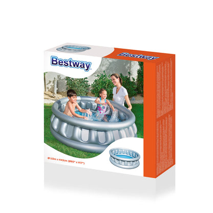 Bestway Uppblåsbar barnpool 3 kammare rymdskepp 152x43cm +3 år Trädgård 51080 finns hos Aktivcamping