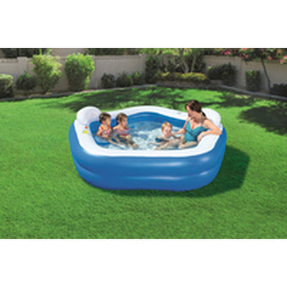 Bestway Uppblåsbar Pool 2 Kamrar Family 213x206x69 cm +6 År Trädgård 54153 finns hos Aktivcamping