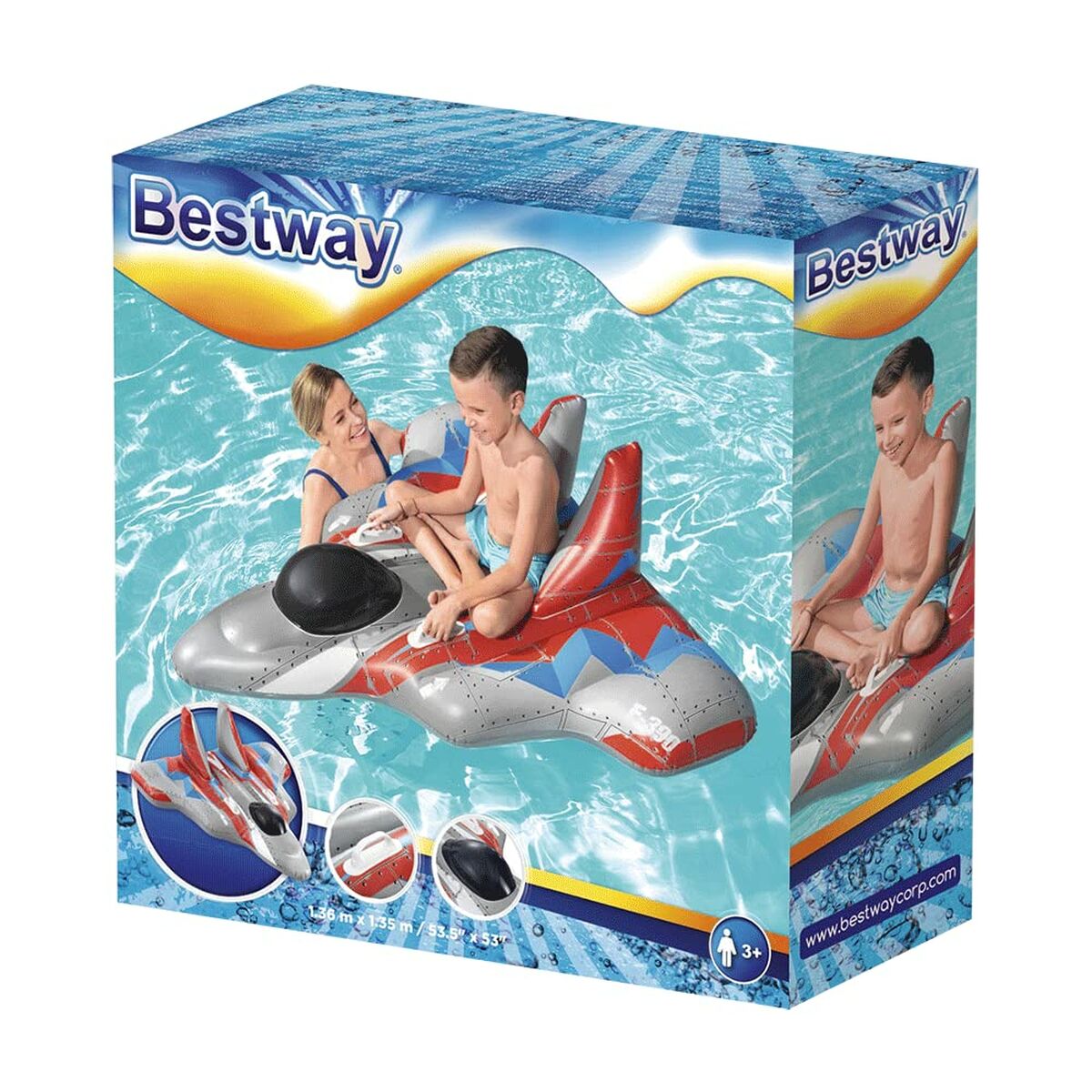 Air mattress Bestway Spacecraft 136 x 135 cm