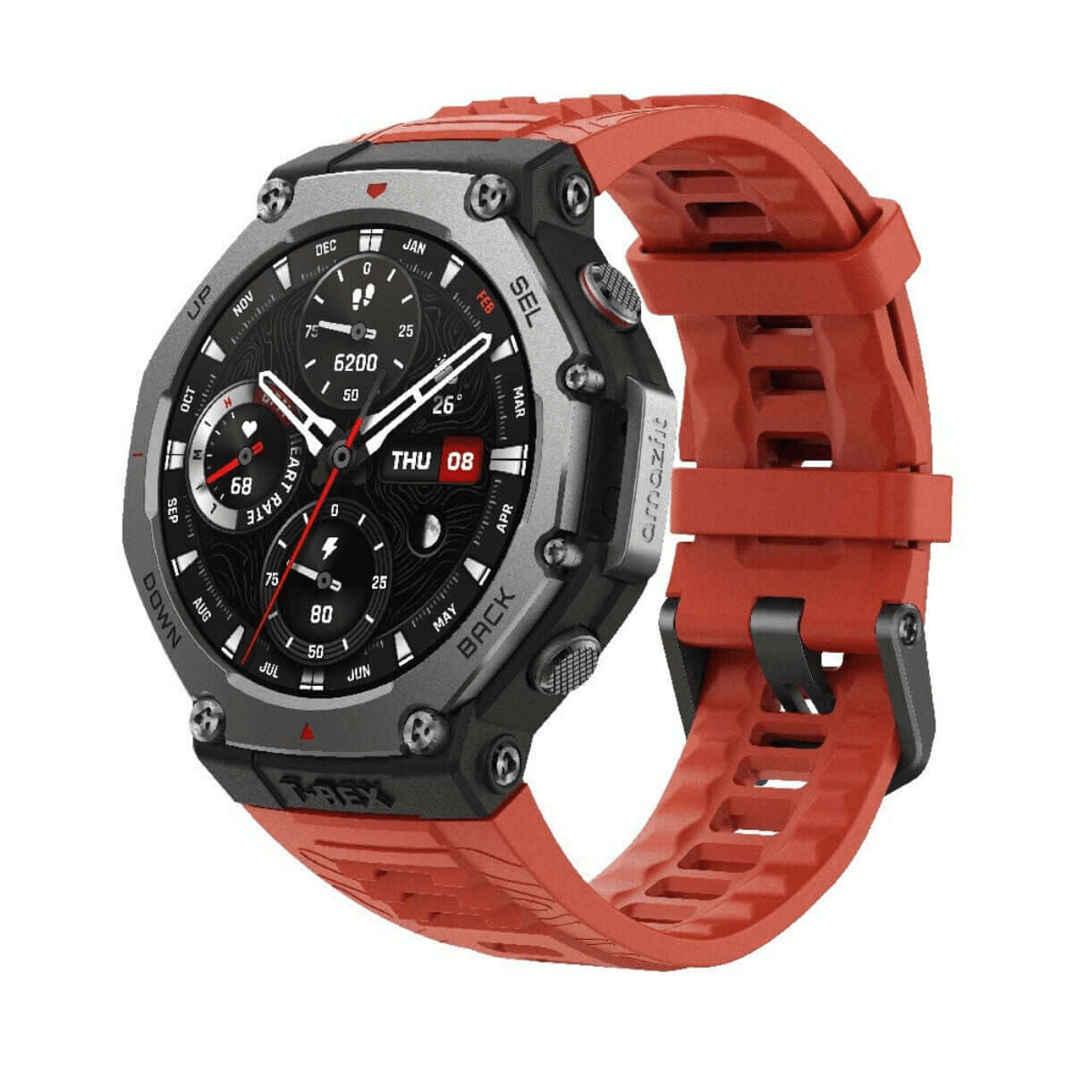 Smartklocka Amazfit T-REX 3 Röd 1,5" 47 mm - finns hos Aktivcamping