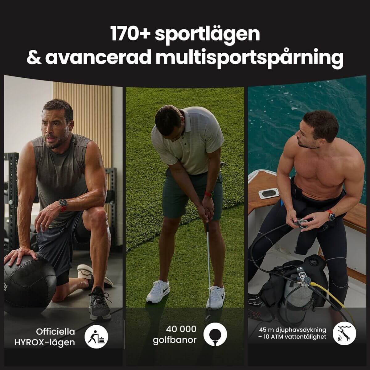 Smartklocka Amazfit Balance 2 Svart 1,5" finns hos Aktivcamping