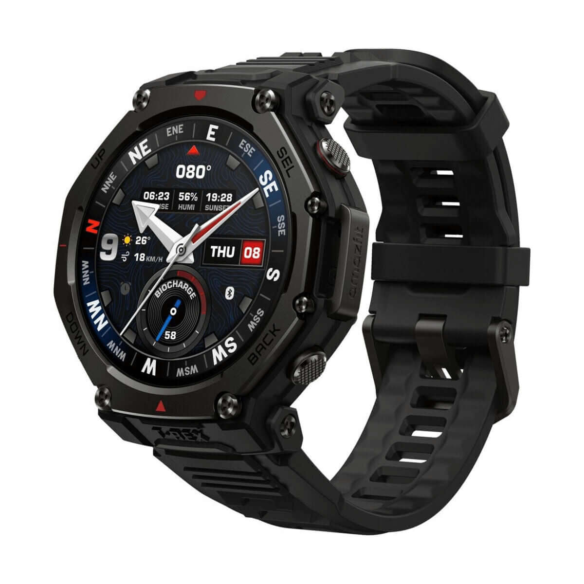 Smartklocka Amazfit T-Rex 3 Pro Svart 1,5" finns hos Aktivcamping