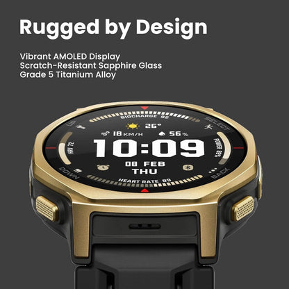 Smartklocka Amazfit T-Rex 3 Pro Gyllene 1,32" Ø 44 mm - finns hos Aktivcamping