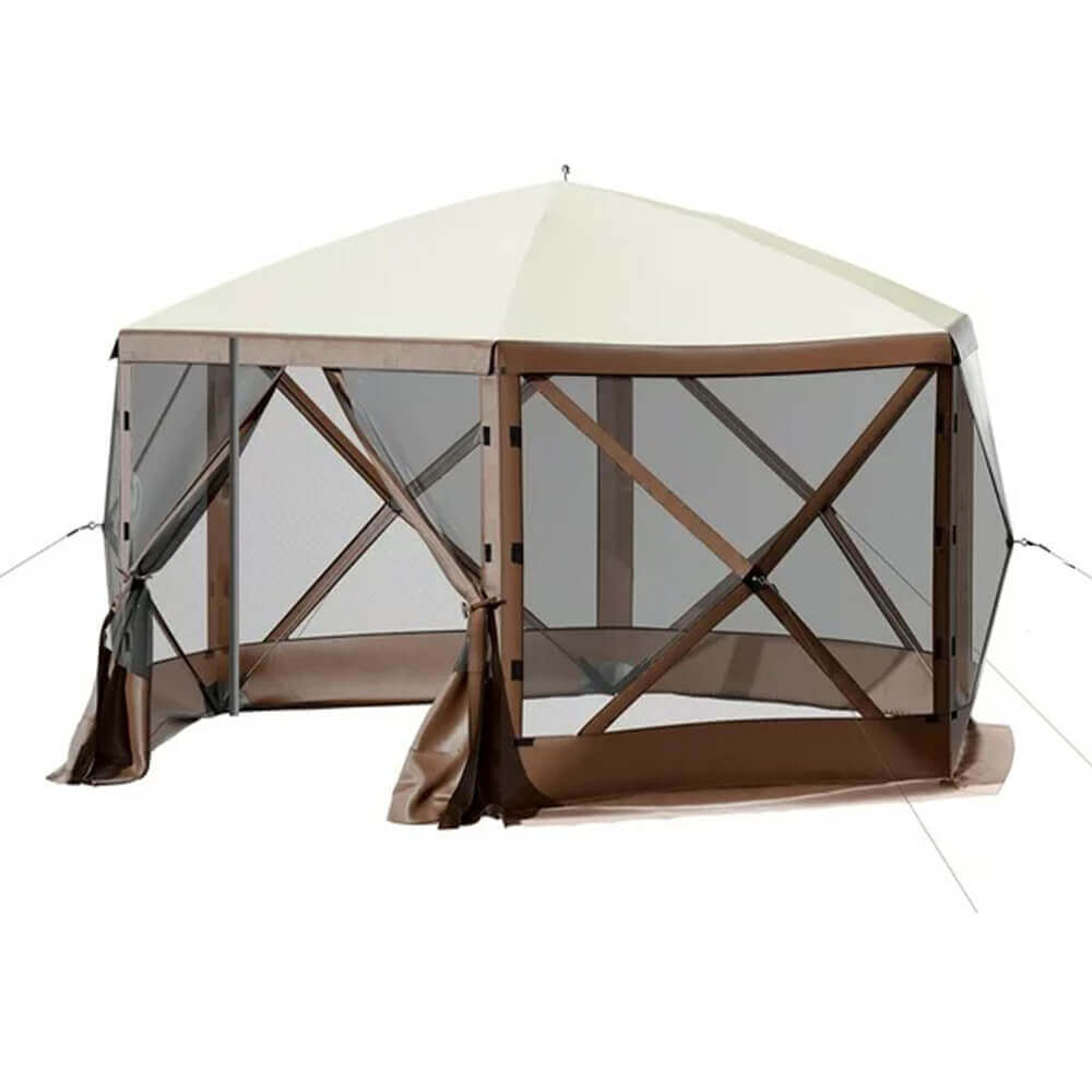 Vattentätt campingtält paviljong för 8 personer med förvaring och myggnät finns hos Aktivcamping