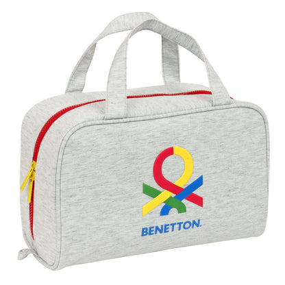 Skolnecessär Benetton Pop Grå 31 x 14 x 19 cm finns hos Aktivcamping