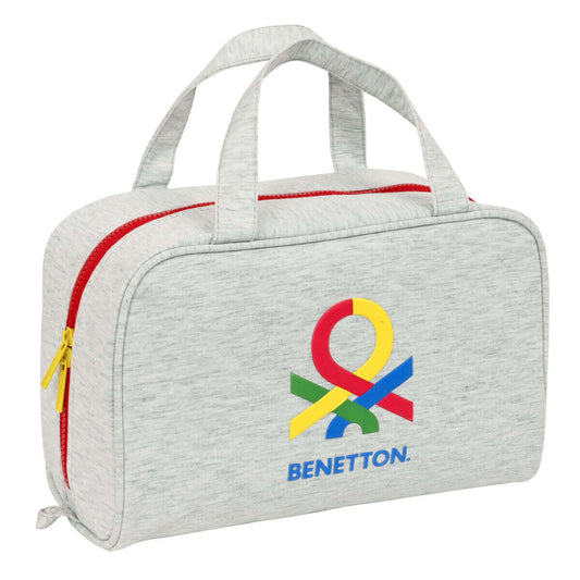 Skolnecessär Benetton Pop Grå 31 x 14 x 19 cm finns hos Aktivcamping