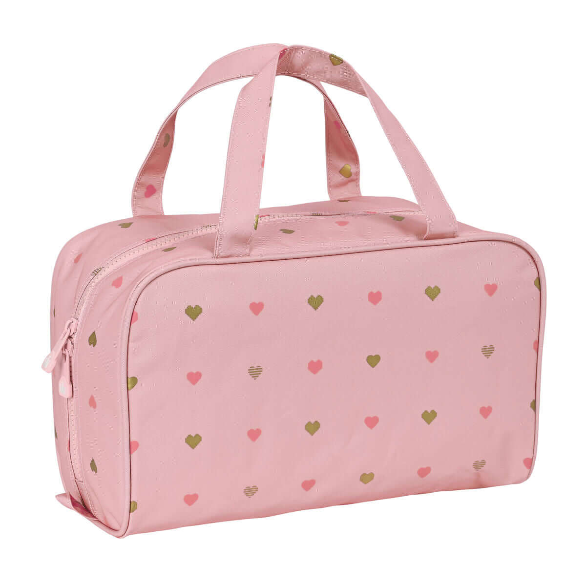 Skolnecessär Glow Lab Hearts Rosa 31 x 14 x 19 cm finns hos Aktivcamping