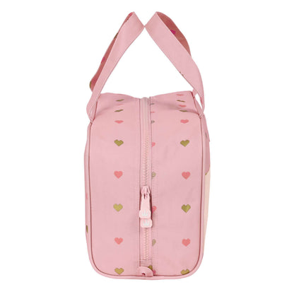 Skolnecessär Glow Lab Hearts Rosa 31 x 14 x 19 cm finns hos Aktivcamping
