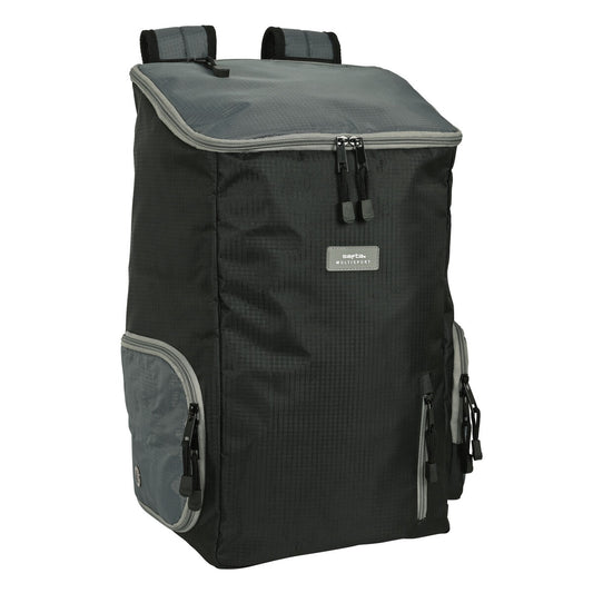 Backpack Safta Multisports Black Grey Sporty 28 x 50 x 22 cm