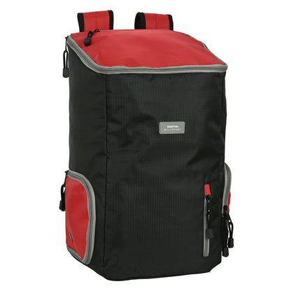 Backpack Safta Multisports Black Red Sporty 28 x 50 x 22 cm