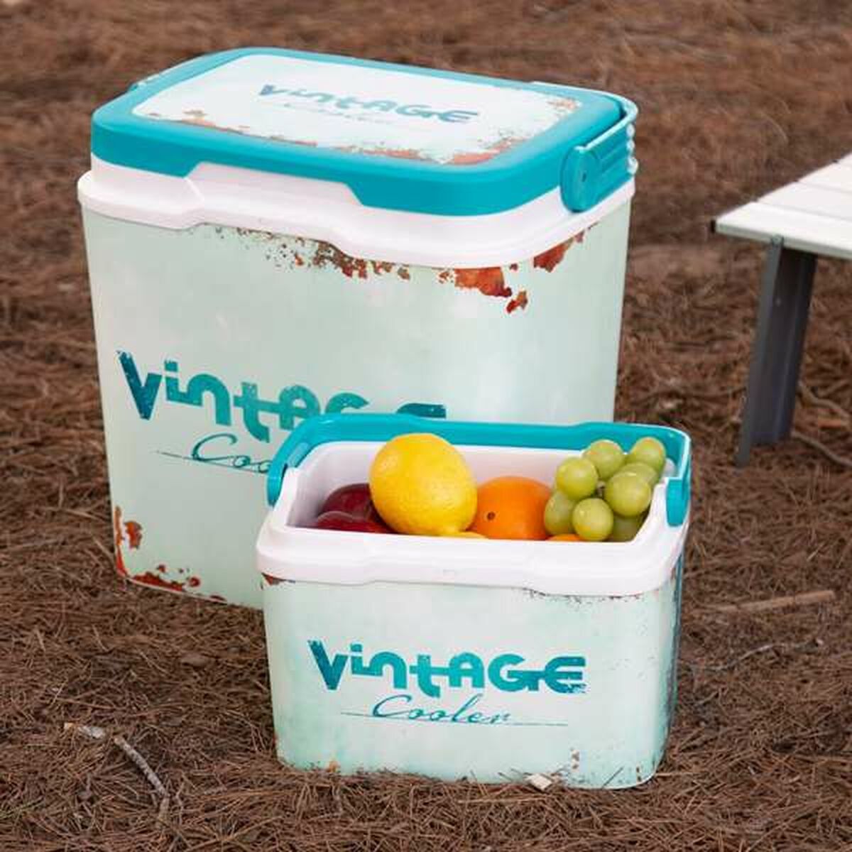 Bärbar kyl Aktive Vintage 5 L - finns hos Aktivcamping