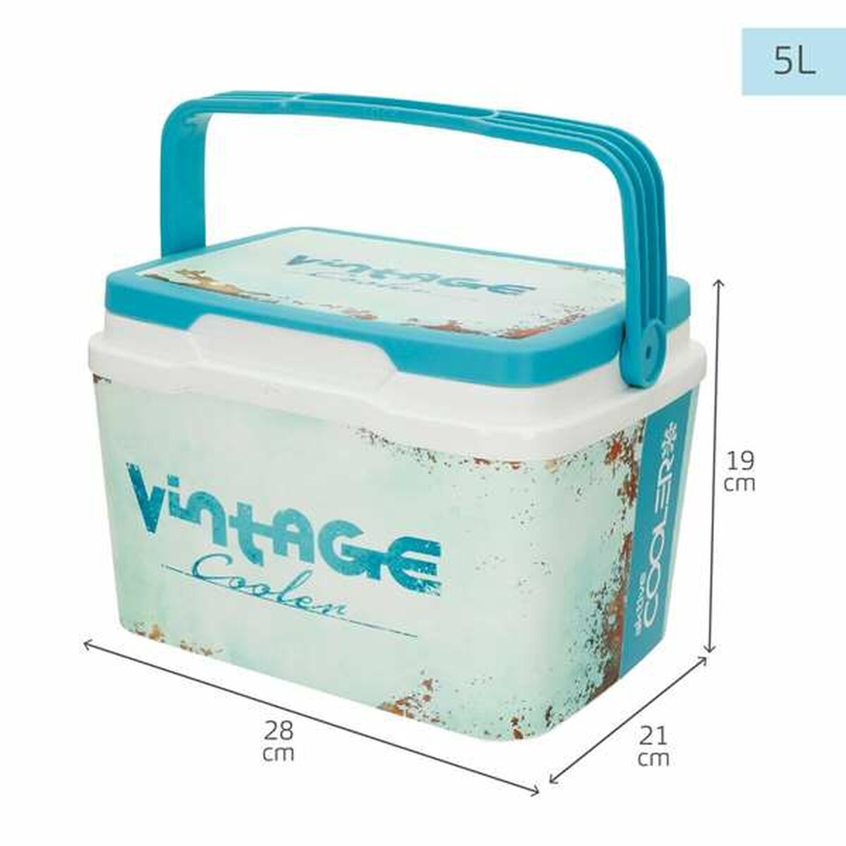 Bärbar kyl Aktive Vintage 5 L - finns hos Aktivcamping