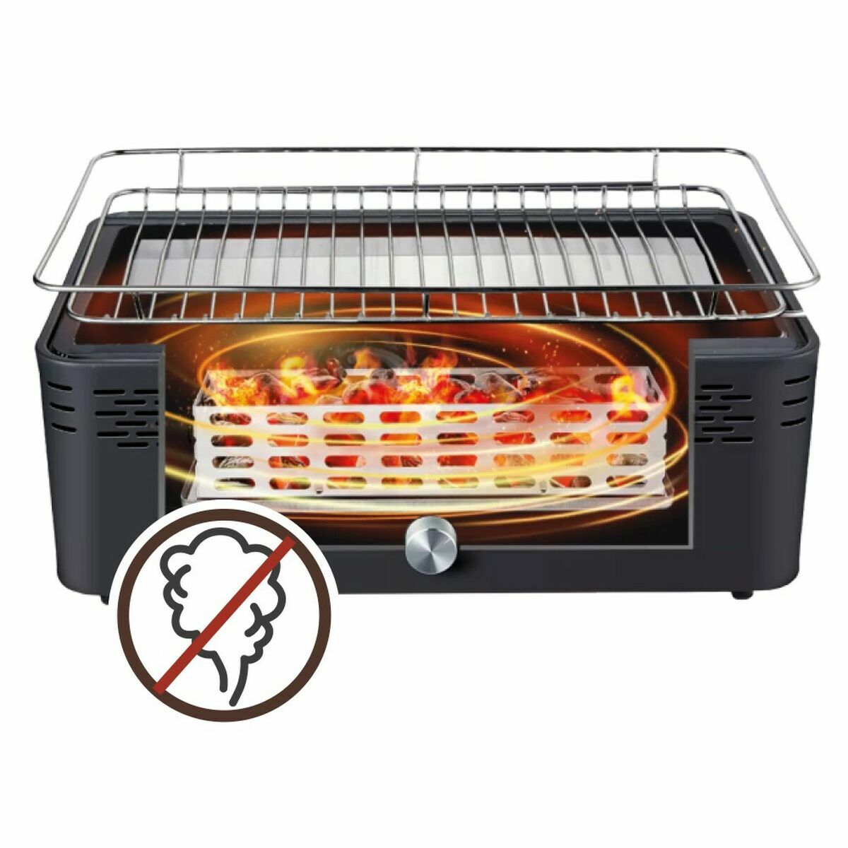 Bärbar rökfri kolgrill Aktive finns hos Aktivcamping