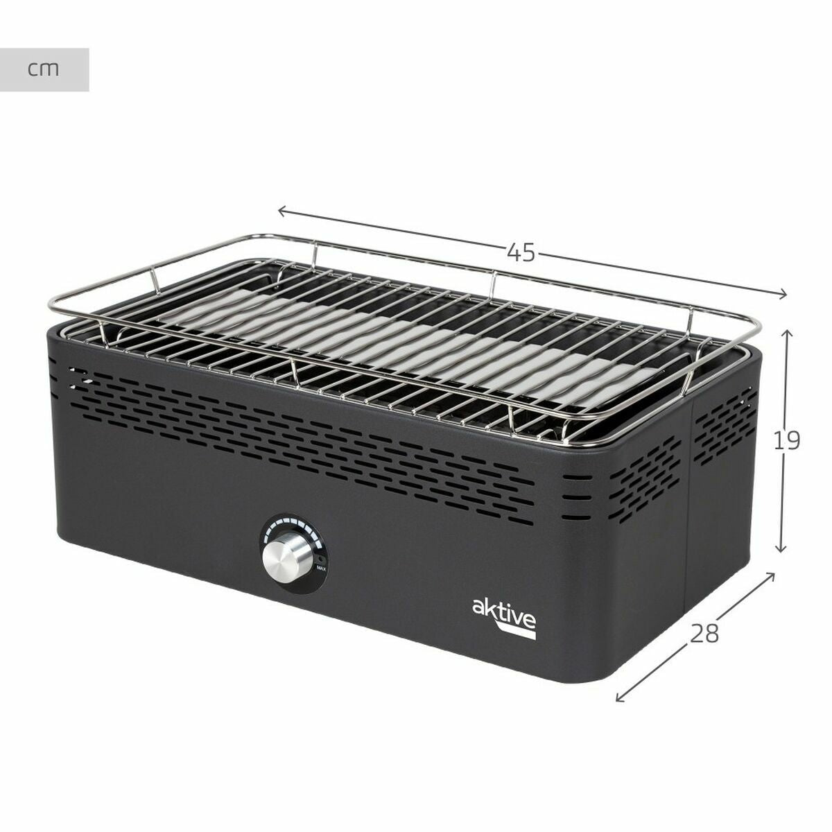 Bärbar rökfri kolgrill Aktive finns hos Aktivcamping