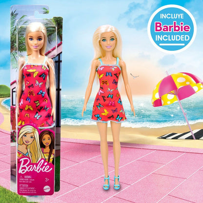 Strandleksaker set Barbie 8 Delar 18 x 16 x 18 cm