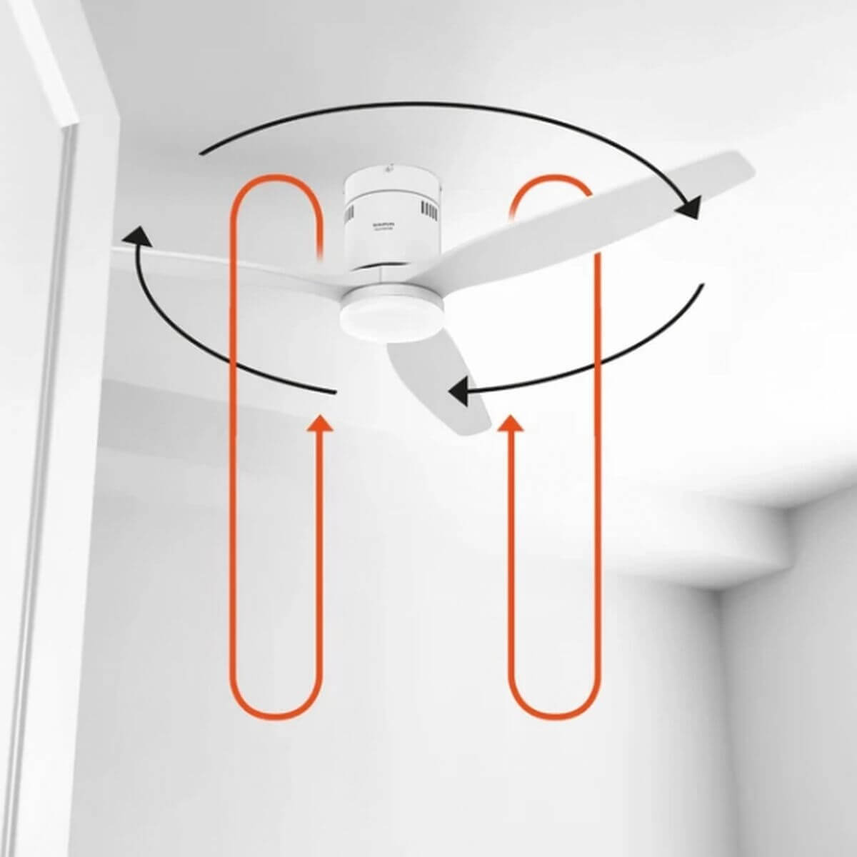 Takfläkt Taurus POLAR3B PURE Vit 30 W Ø 132 cm finns hos Aktivcamping