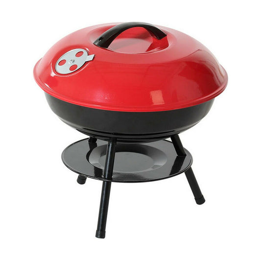 Portable Grill Red/Black 35.5 x 37 cm