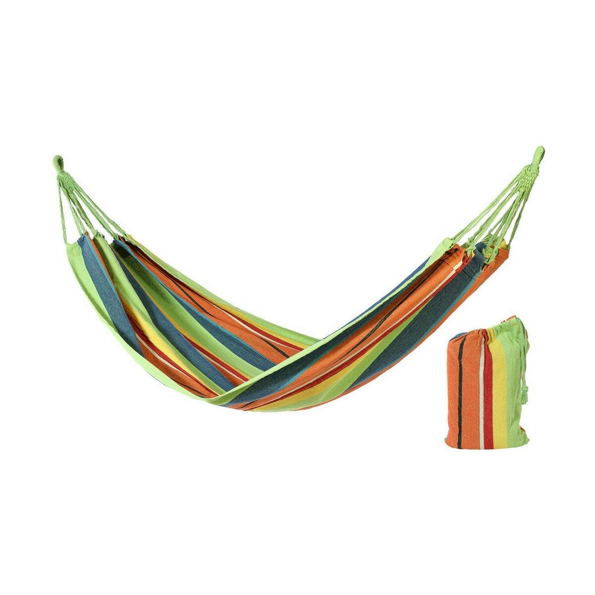 Hammock 2 x 1 m Textile Multicolour