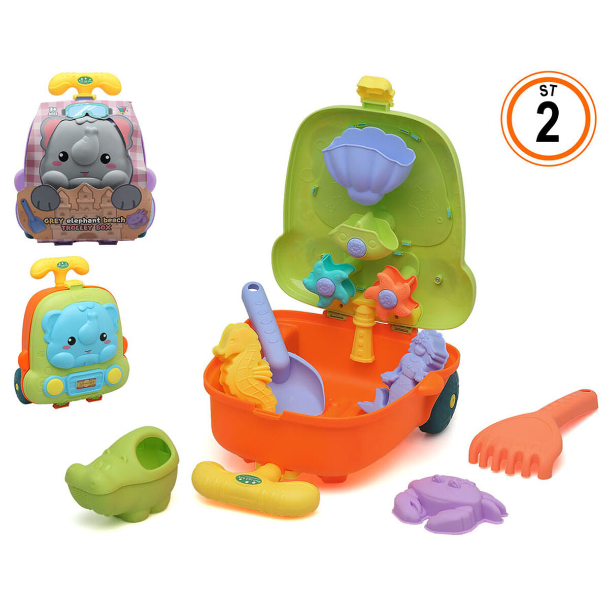 Beach toys set 7 pieces animals