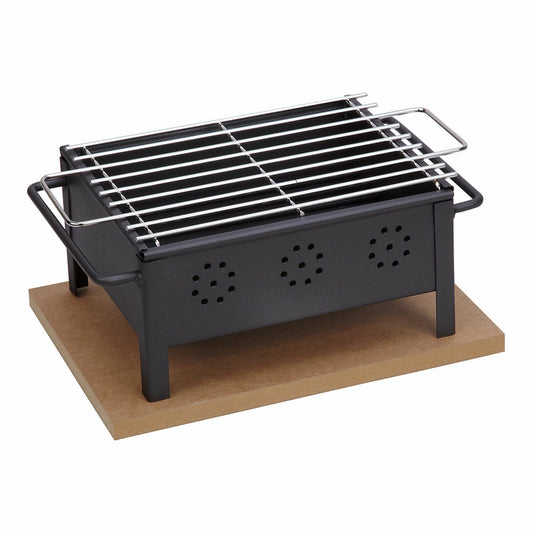 Bärbar Grill Sauvic 2905 Bordsduk 25 x 20 cm Järn