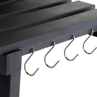 Kolgrill med lock och hjul Svart Metall Stål 140 x 60 x 108 cm finns hos Aktivcamping