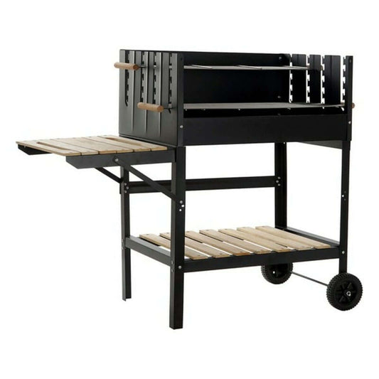 Kolgrill med hjul DKD Home Decor Svart Naturell Metall Stål 113 x 51 x 97 cm finns hos Aktivcamping