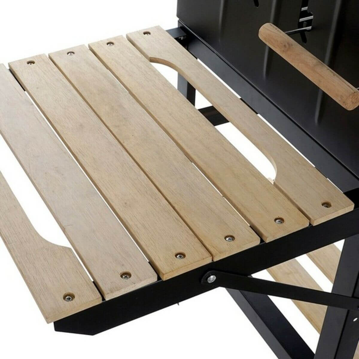 Kolgrill med hjul DKD Home Decor Svart Naturell Metall Stål 113 x 51 x 97 cm finns hos Aktivcamping