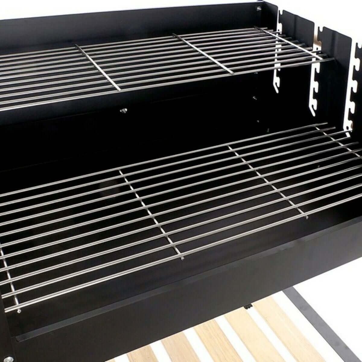 Kolgrill med hjul DKD Home Decor Svart Naturell Metall Stål 113 x 51 x 97 cm finns hos Aktivcamping