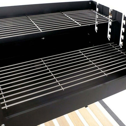 Kolgrill med hjul DKD Home Decor Svart Naturell Metall Stål 113 x 51 x 97 cm finns hos Aktivcamping