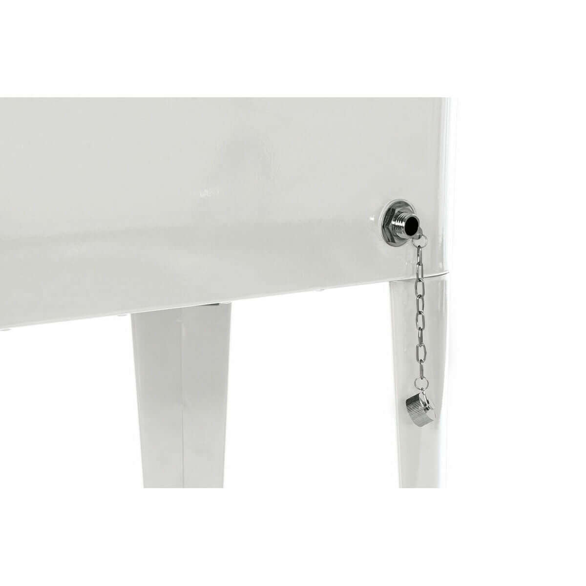 Utomhuskyl DKD Home Decor Vit Med hjul Stål PP (56 L) (74 x 43 x 80 cm) finns hos Aktivcamping