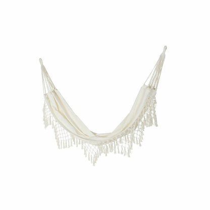 Hammock DKD Home Decor Beige Polyester Cotton (285 x 130 cm)