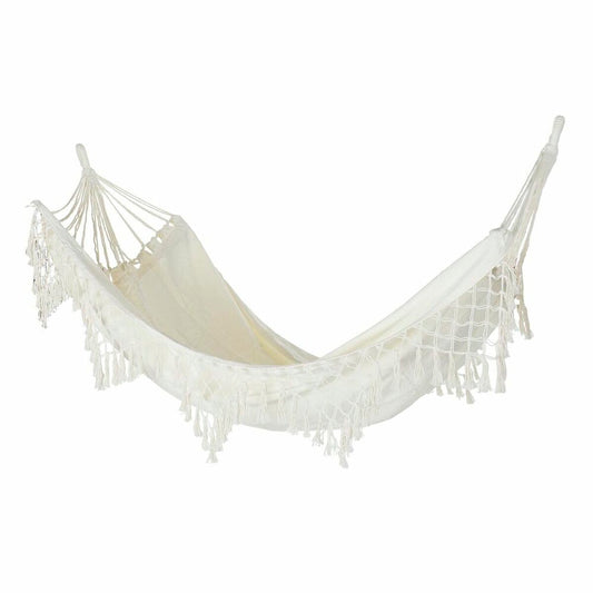 Hammock DKD Home Decor Beige Polyester Cotton (285 x 130 cm)