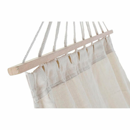 Hammock DKD Home Decor Beige Polyester Cotton Pine Fringes (280 x 100 x 130 cm)