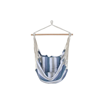 Hanging chair DKD Home Decor Stripes Blue White (100 x 60 x 135 cm)