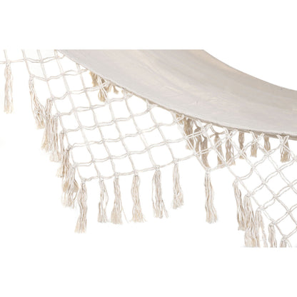 Hammock DKD Home Decor White Oak Fringes (280 x 100 x 5 cm)